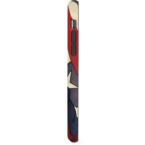 DC Comics Superman Vintage Pose American Flag iPhone X Pro Case