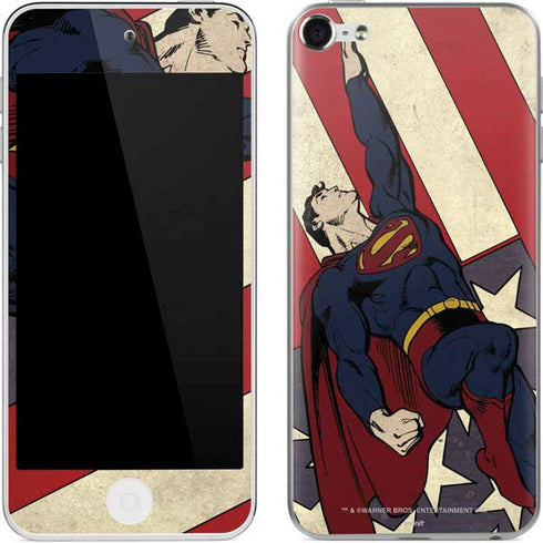 DC Comics Superman Vintage Pose American Flag Apple iPod Skin