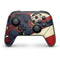 DC Comics Superman Vintage Pose American Flag Nintendo Switch Pro Controller Skin
