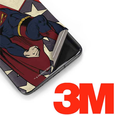 DC Comics Superman Vintage Pose American Flag OnePlus 7 Pro Skin