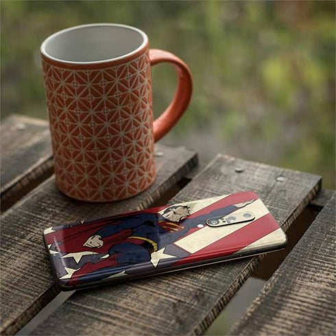DC Comics Superman Vintage Pose American Flag OnePlus 7 Pro Skin