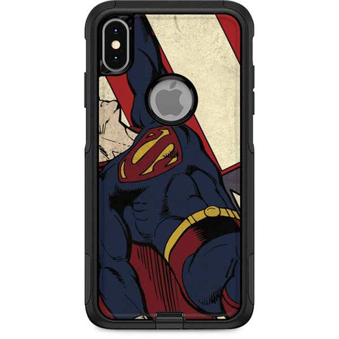 DC Comics Superman Vintage Pose American Flag Otterbox Commuter iPhone Skin