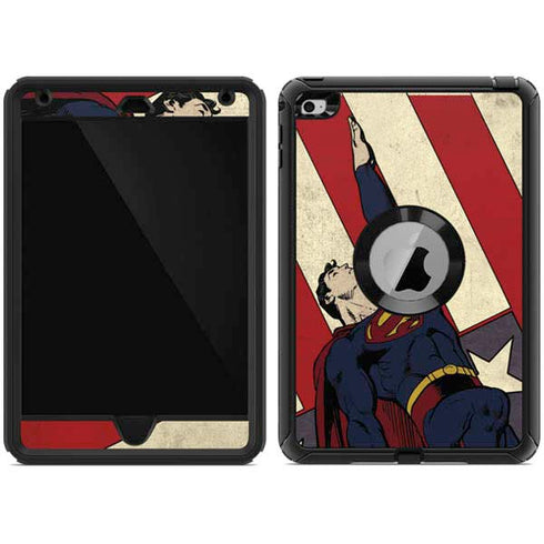 DC Comics Superman Vintage Pose American Flag Otterbox Defender iPad Skin