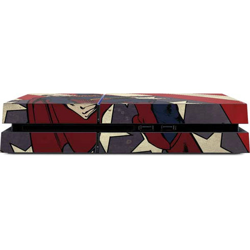 DC Comics Superman Vintage Pose American Flag PS4 Console Skin