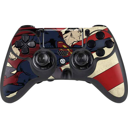 DC Comics Superman Vintage Pose American Flag PS4/PC SCUF Impact Controller Skin