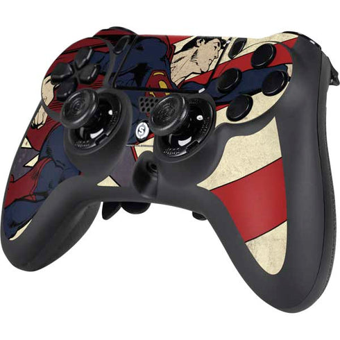 DC Comics Superman Vintage Pose American Flag PS4/PC SCUF Impact Controller Skin