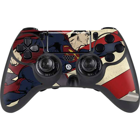 DC Comics Superman Vintage Pose American Flag PS4/PC SCUF Impact Controller Skin