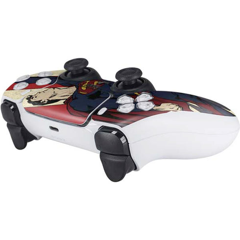 DC Comics Superman Vintage Pose American Flag PS5 Controller Skin