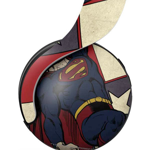 DC Comics Superman Vintage Pose American Flag PULSE 3D Wireless Headset for PS5 Skin