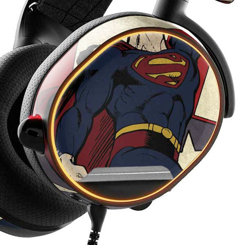 DC Comics Superman Vintage Pose American Flag SteelSeries Arctis 5 Skin