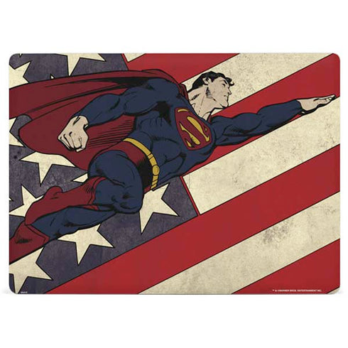 DC Comics Superman Vintage Pose American Flag Surface Laptop 3 13.5in Skin