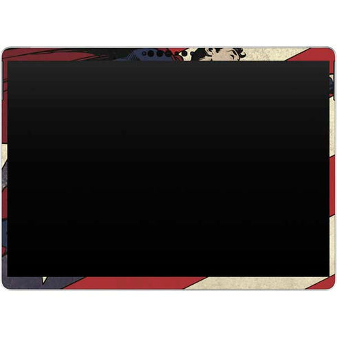 DC Comics Superman Vintage Pose American Flag Surface Pro 8 Skin