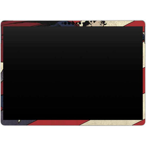 DC Comics Superman Vintage Pose American Flag Surface Pro 9 Skin