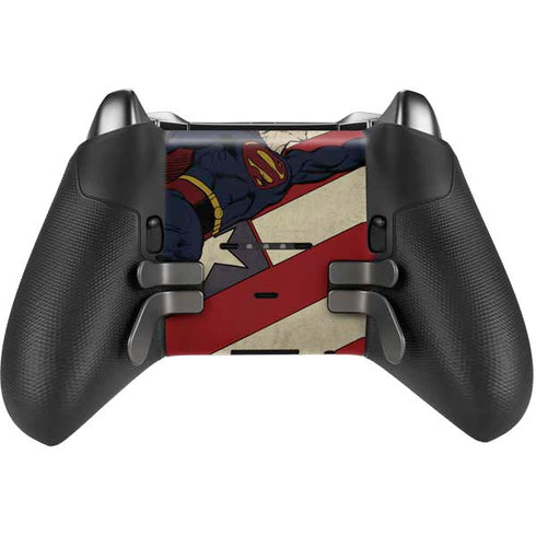DC Comics Superman Vintage Pose American Flag Xbox Elite Wireless Controller Series 2 Skin