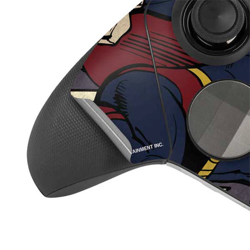 DC Comics Superman Vintage Pose American Flag Xbox Elite Wireless Controller Series 2 Skin