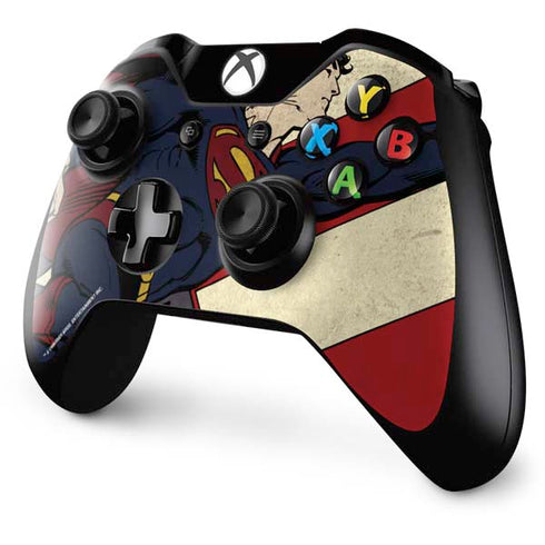 DC Comics Superman Vintage Pose American Flag Xbox One Controller Skin