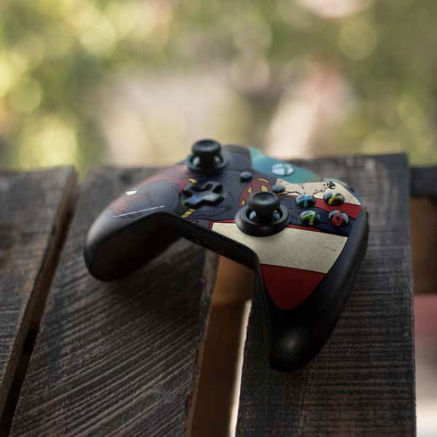 DC Comics Superman Vintage Pose American Flag Xbox One Controller Skin