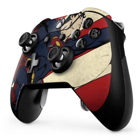 DC Comics Superman Vintage Pose American Flag Xbox One Elite Controller Skin