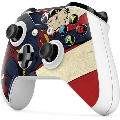 DC Comics Superman Vintage Pose American Flag Xbox One S Controller Skin