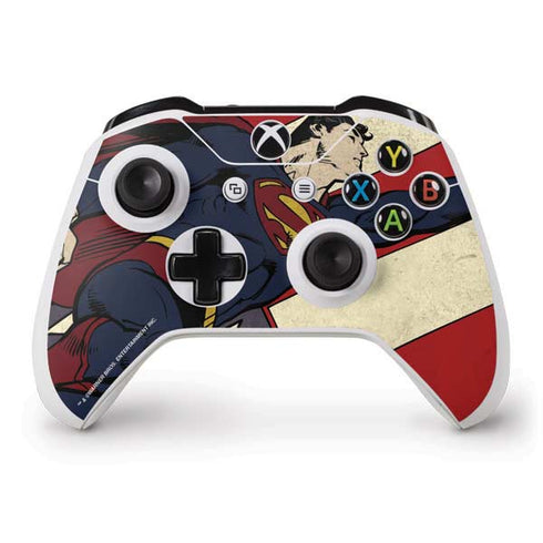 DC Comics Superman Vintage Pose American Flag Xbox One S Controller Skin
