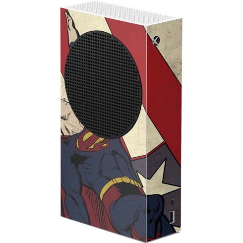DC Comics Superman Vintage Pose American Flag Xbox Series S Console Skin