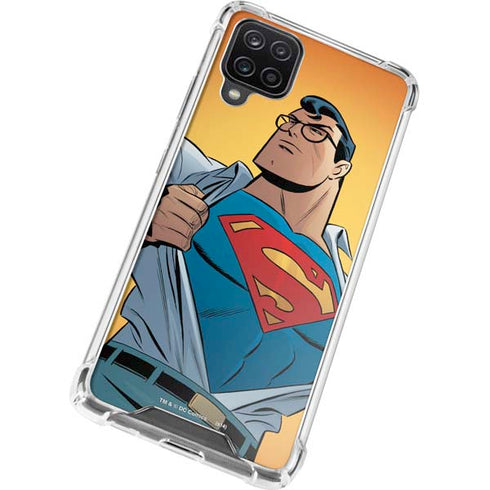 DC Comics Superman 90's Animated Series Galaxy A12 Clear Case