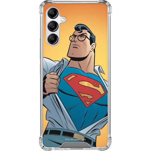 DC Comics Superman 90's Animated Series Galaxy A14 5G Clear Case