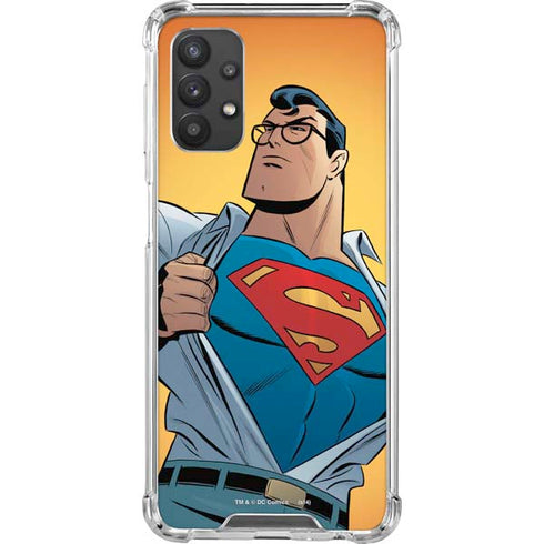 DC Comics Superman 90's Animated Series Galaxy A32 5G Clear Case