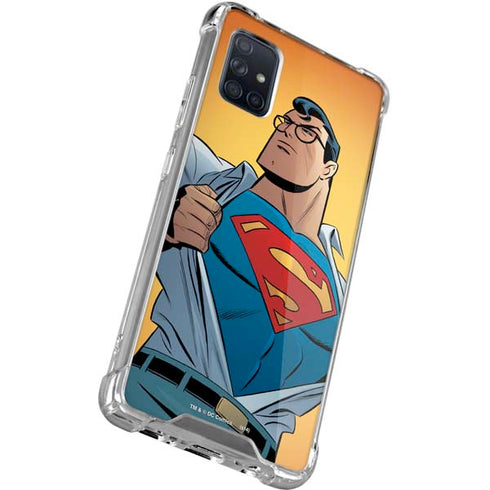 DC Comics Superman 90's Animated Series Galaxy A51 5G Clear Case