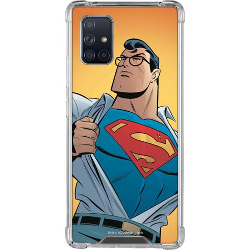 DC Comics Superman 90's Animated Series Galaxy A71 5G Clear Case