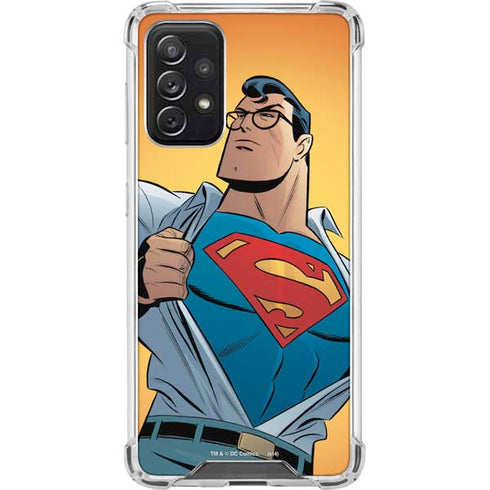 DC Comics Superman 90's Animated Series Galaxy A72 5G Clear Case