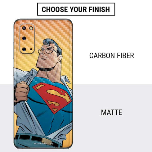 DC Comics Superman 90's Animated Series Galaxy S20 Skin