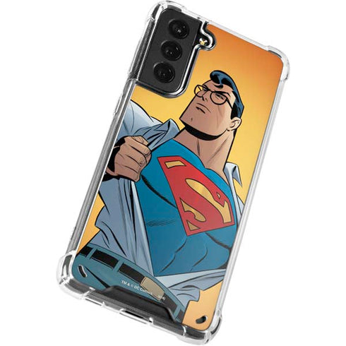 DC Comics Superman 90's Animated Series Galaxy S21 5G Clear Case