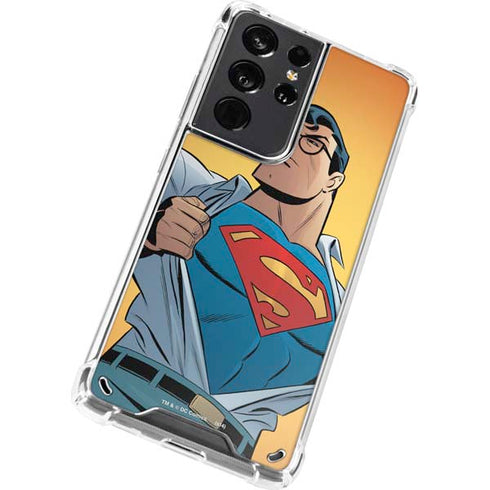 DC Comics Superman 90's Animated Series Galaxy S21 Ultra 5G Clear Case