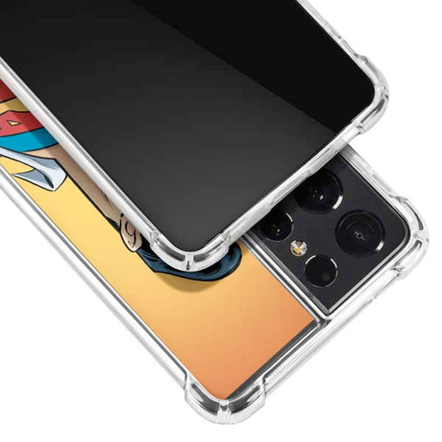 DC Comics Superman 90's Animated Series Galaxy S21 Ultra 5G Clear Case