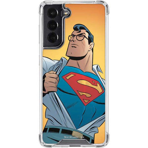 DC Comics Superman 90's Animated Series Galaxy S22 Clear Case