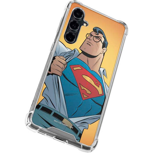 DC Comics Superman 90's Animated Series Galaxy S23 FE Clear Case