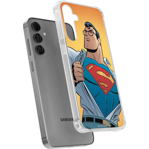 DC Comics Superman 90's Animated Series Galaxy S24 Plus Clear Case
