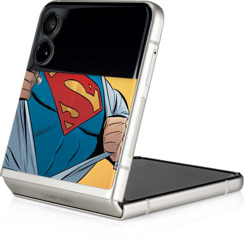 DC Comics Superman 90's Animated Series Galaxy Z Flip4 5G Skin