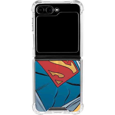 DC Comics Superman 90's Animated Series Galaxy Z Flip5 5G Clear Case