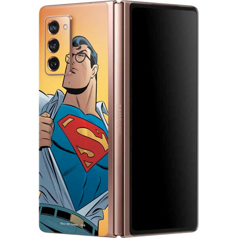 DC Comics Superman 90's Animated Series Galaxy Z Fold2 5G Skin