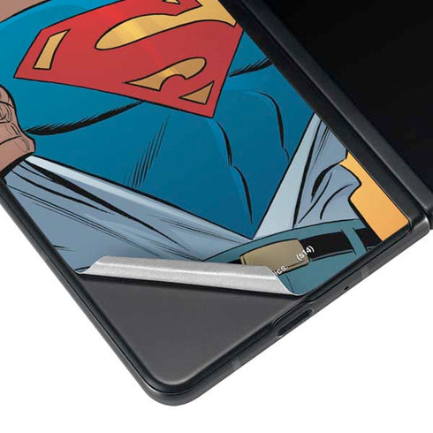 DC Comics Superman 90's Animated Series Galaxy Z Fold3 5G Skin