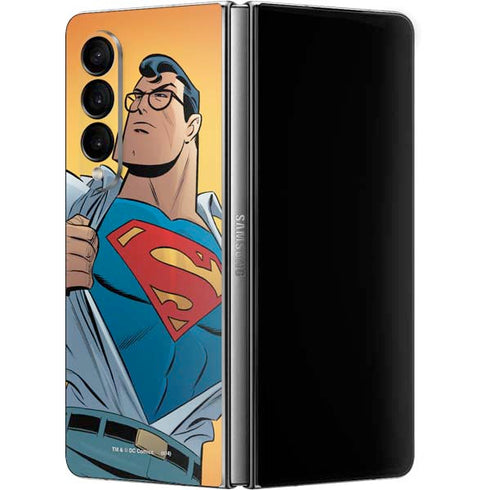 DC Comics Superman 90's Animated Series Galaxy Z Fold4 5G Skin