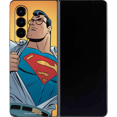 DC Comics Superman 90's Animated Series Galaxy Z Fold4 5G Skin
