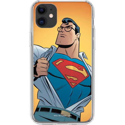 DC Comics Superman 90's Animated Series iPhone 11 Clear Case