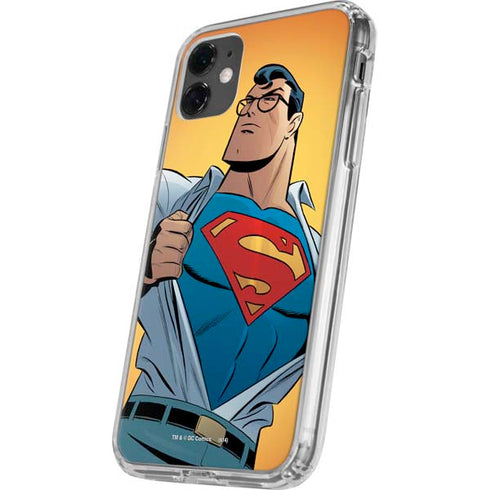 DC Comics Superman 90's Animated Series iPhone 11 Clear Case