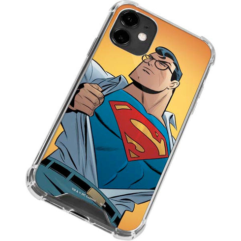 DC Comics Superman 90's Animated Series iPhone 12 Mini Clear Case