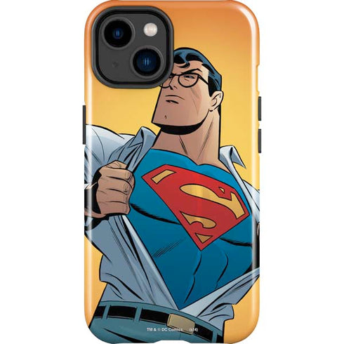 DC Comics Superman 90's Animated Series iPhone 15 Plus Impact Case