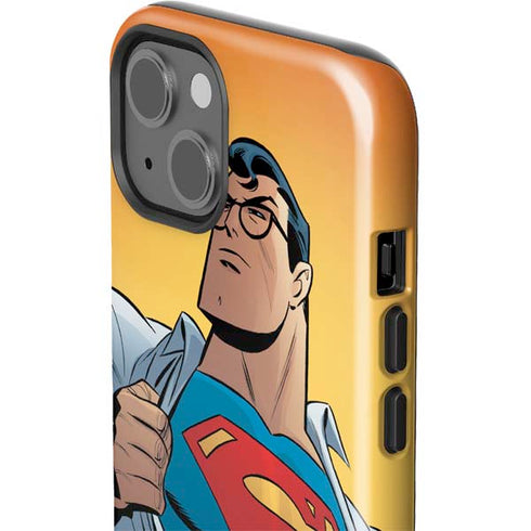 DC Comics Superman 90's Animated Series iPhone 15 Plus Impact Case
