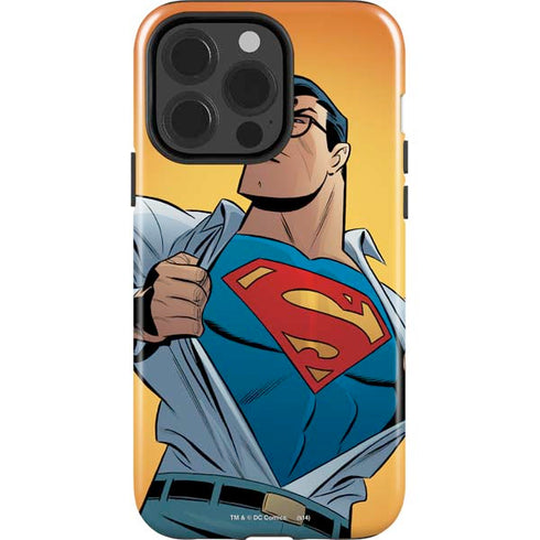 DC Comics Superman 90's Animated Series iPhone 14 Pro Impact Case